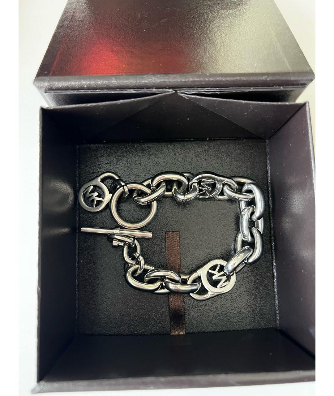 MICHAEL KORS Серебрянный металлический браслет, фото 7