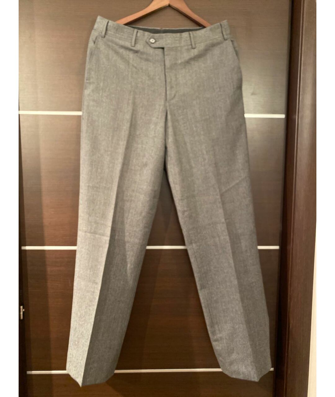 CORNELIANI Серые шерстяные классические брюки, фото 6