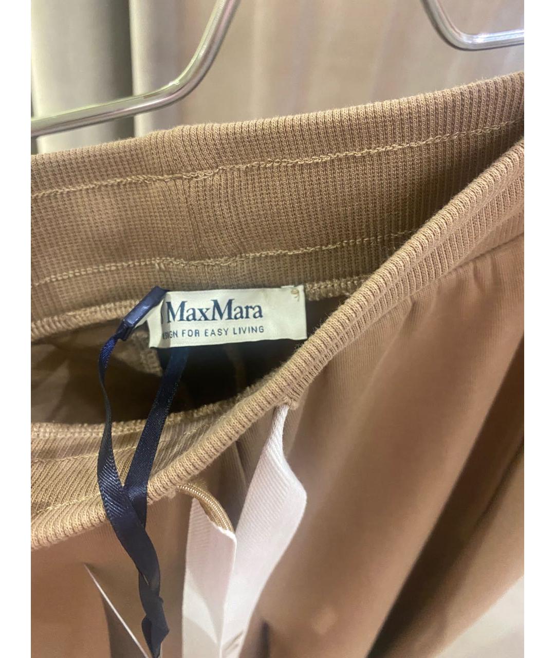 MAX MARA Коричневые прямые брюки, фото 5