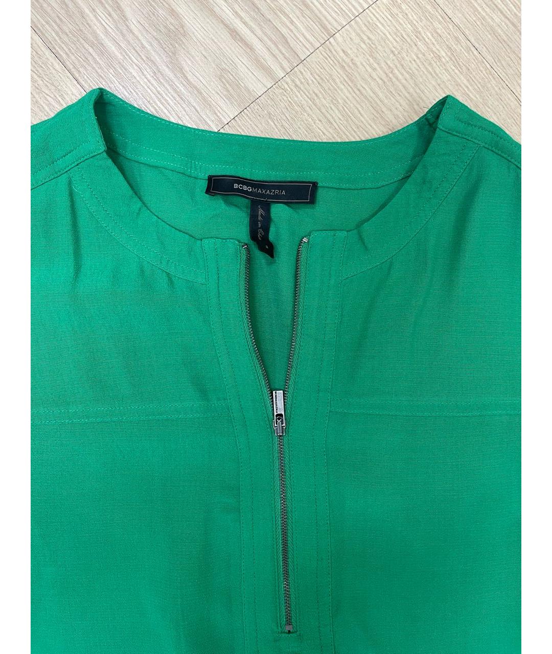 BCBG MAXAZRIA Зеленые вискозное повседневное платье, фото 4