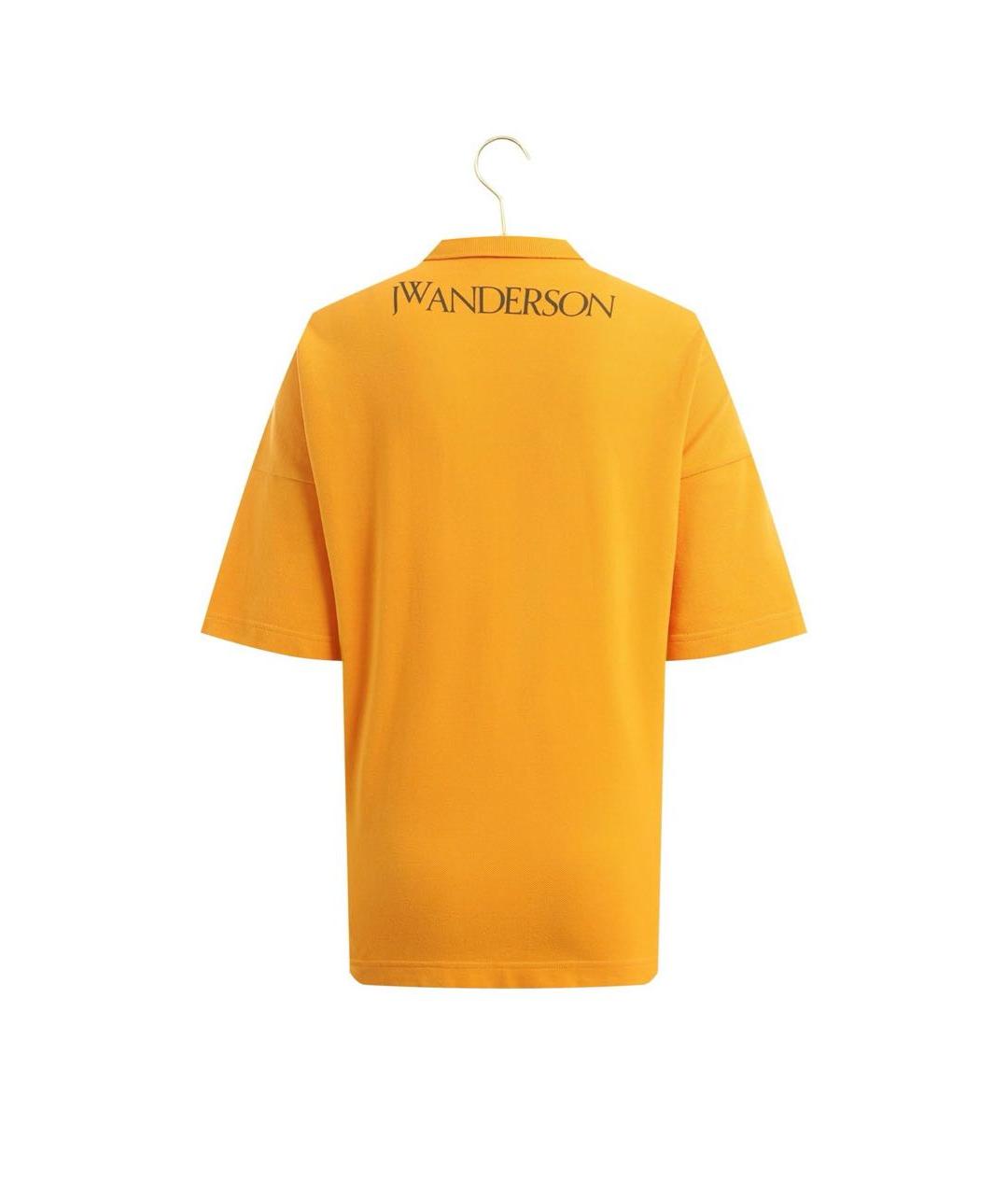 J.W.ANDERSON Оранжевая хлопковая футболка, фото 2