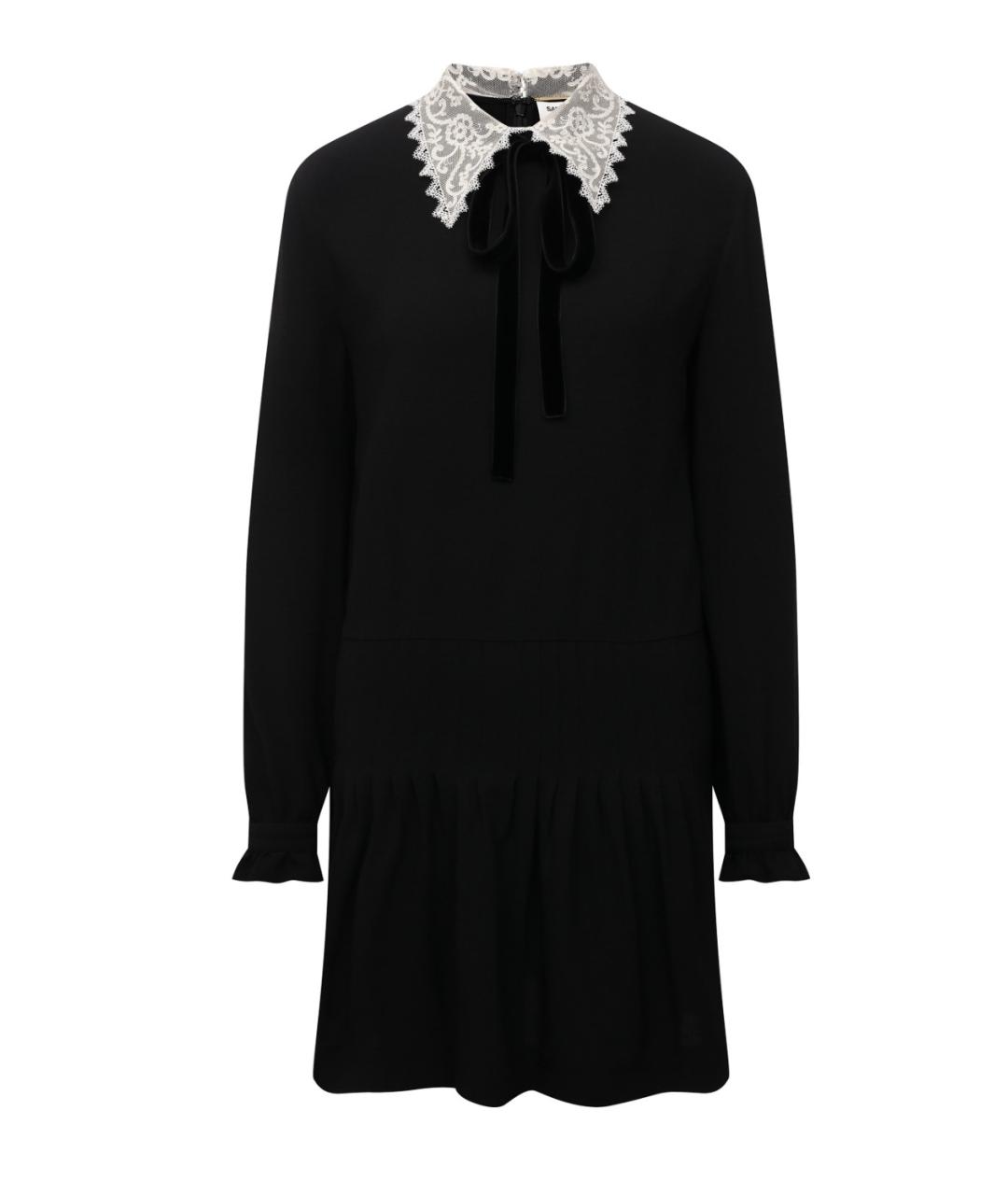 SAINT LAURENT Черное повседневное платье, фото 1