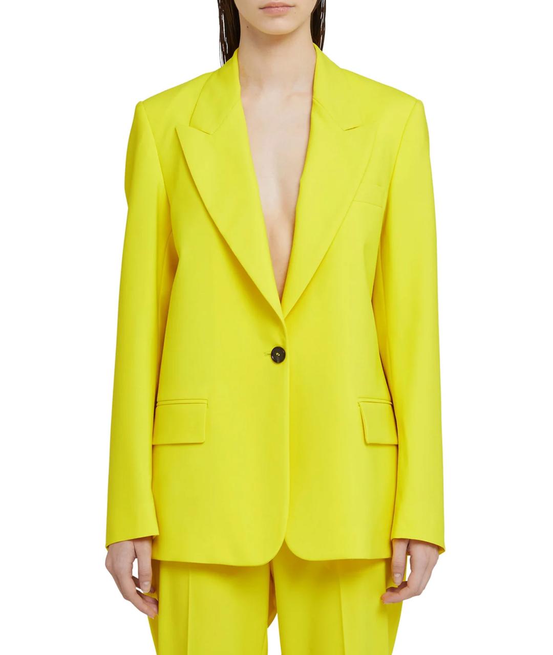 MSGM Желтый жакет/пиджак, фото 4