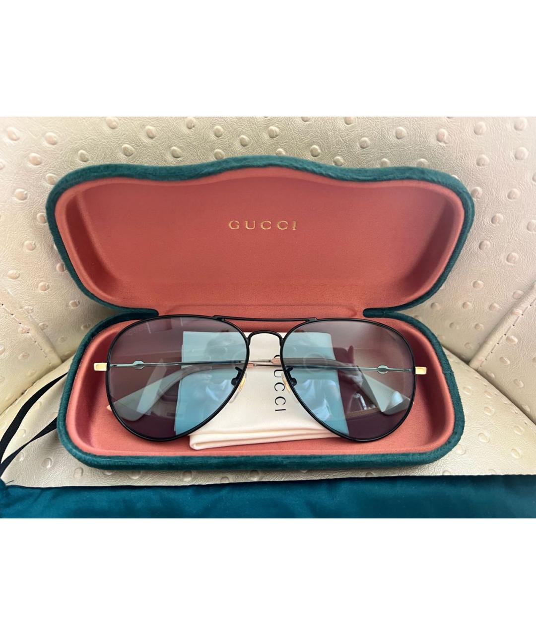 GUCCI Зеленые солнцезащитные очки, фото 4