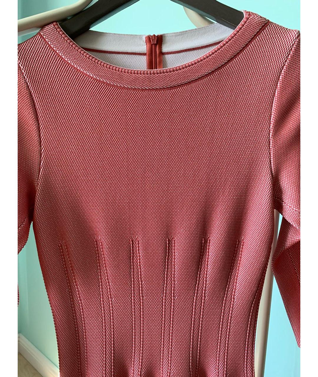 ALAIA Розовое вискозное повседневное платье, фото 2