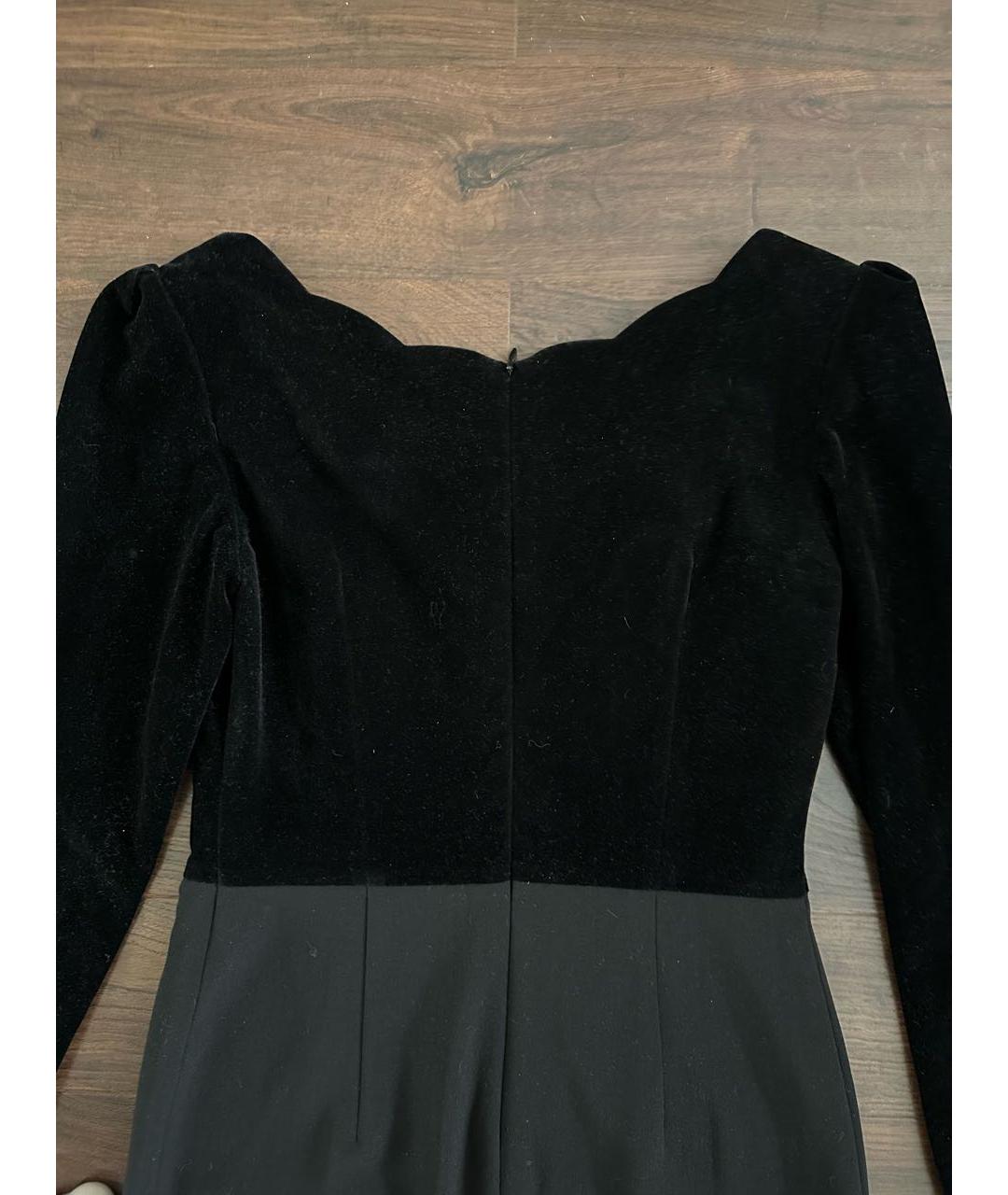 12 STOREEZ Черное бархатное коктейльное платье, фото 3