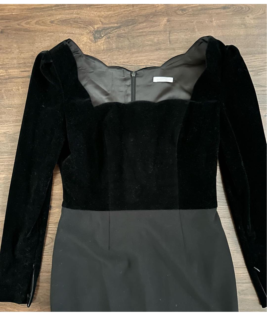 12 STOREEZ Черное бархатное коктейльное платье, фото 4