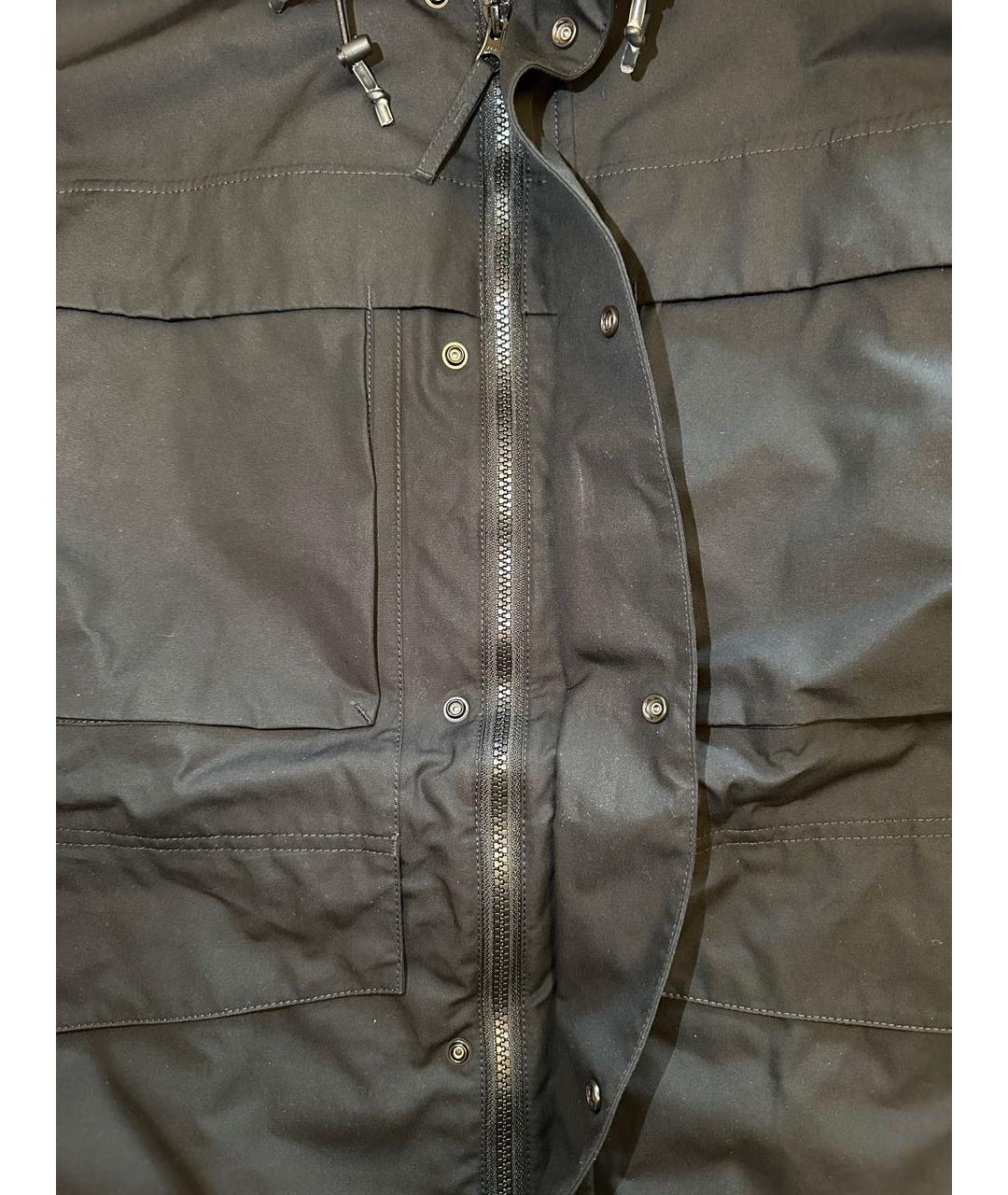 STONE ISLAND Черная хлопковая куртка, фото 4