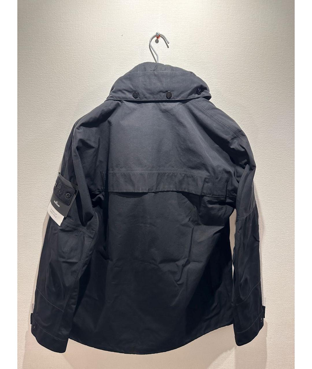 STONE ISLAND Черная хлопковая куртка, фото 2