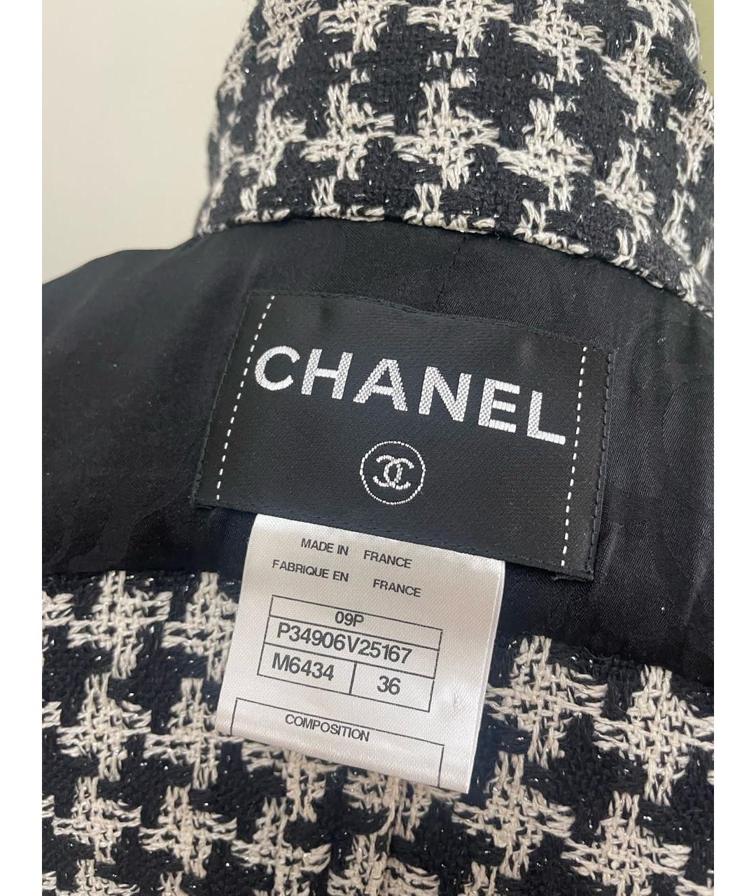 CHANEL PRE-OWNED Черный шелковый жакет/пиджак, фото 5