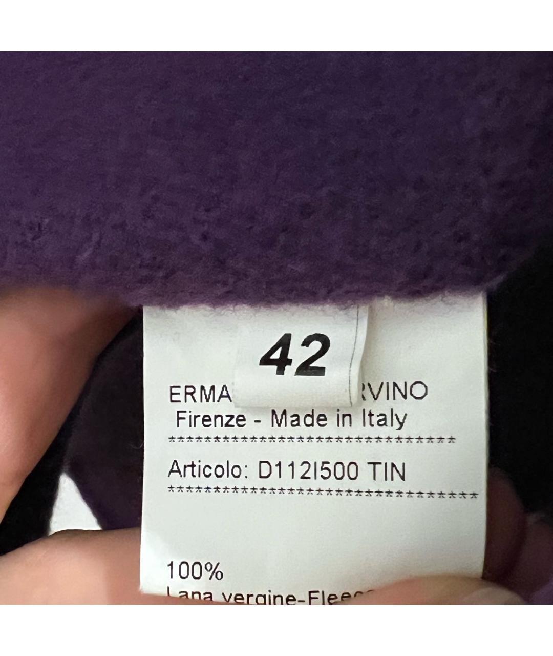 ERMANNO SCERVINO Фиолетовая шерстяная куртка, фото 8