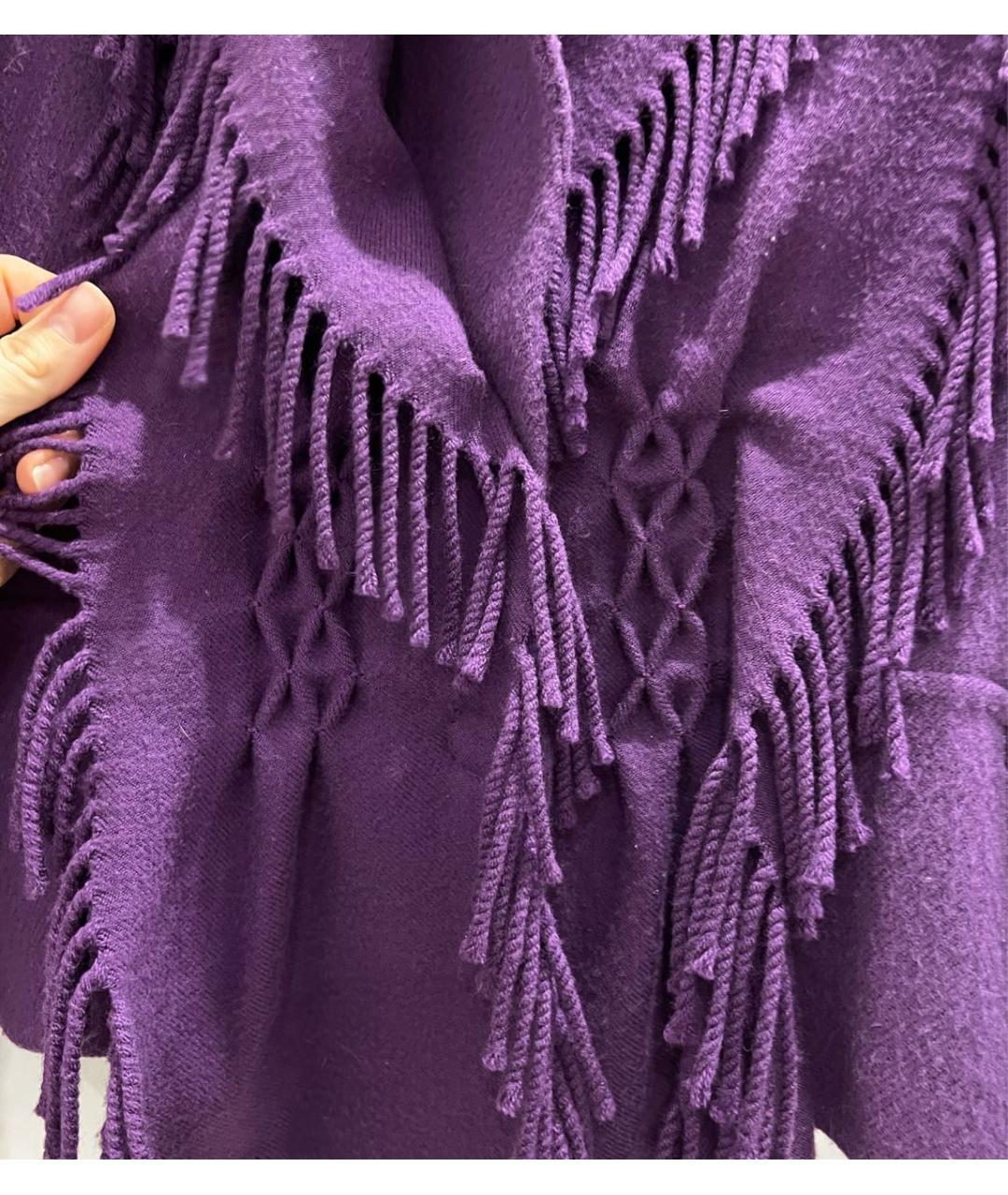ERMANNO SCERVINO Фиолетовая шерстяная куртка, фото 6