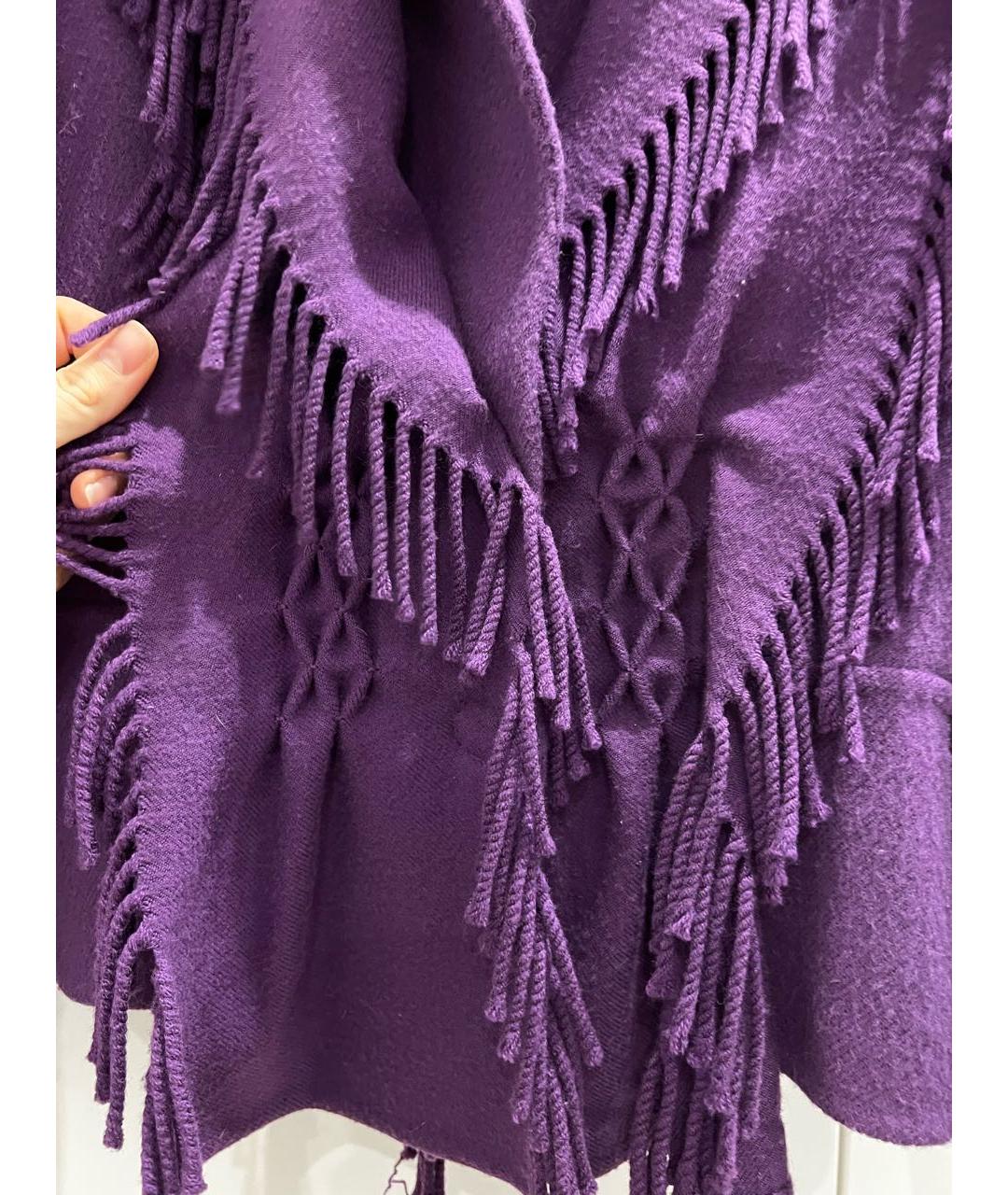 ERMANNO SCERVINO Фиолетовая шерстяная куртка, фото 4