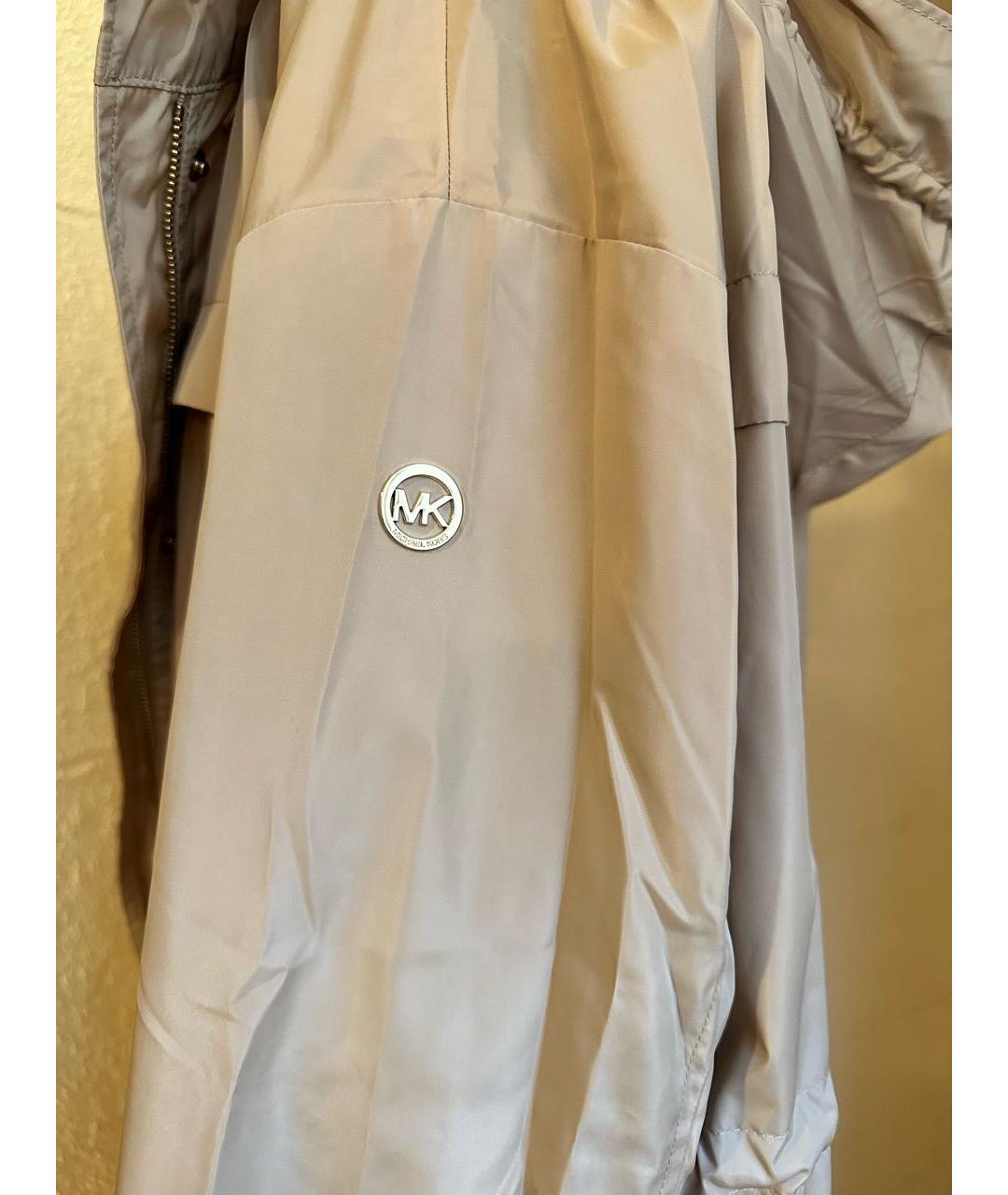 MICHAEL MICHAEL KORS Бежевая полиэстеровая куртка, фото 5