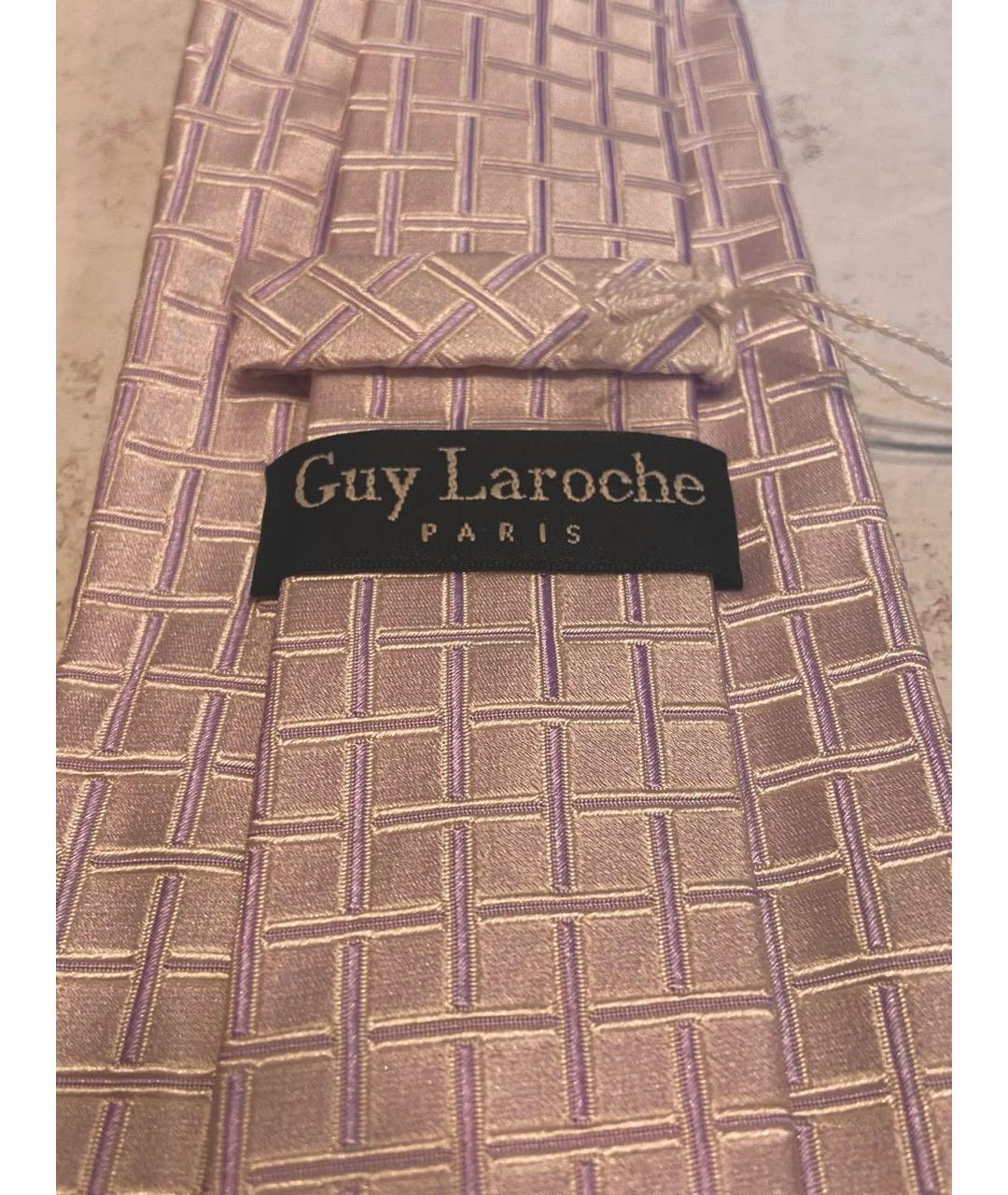 GUY LAROCHE Фиолетовый шелковый галстук, фото 5