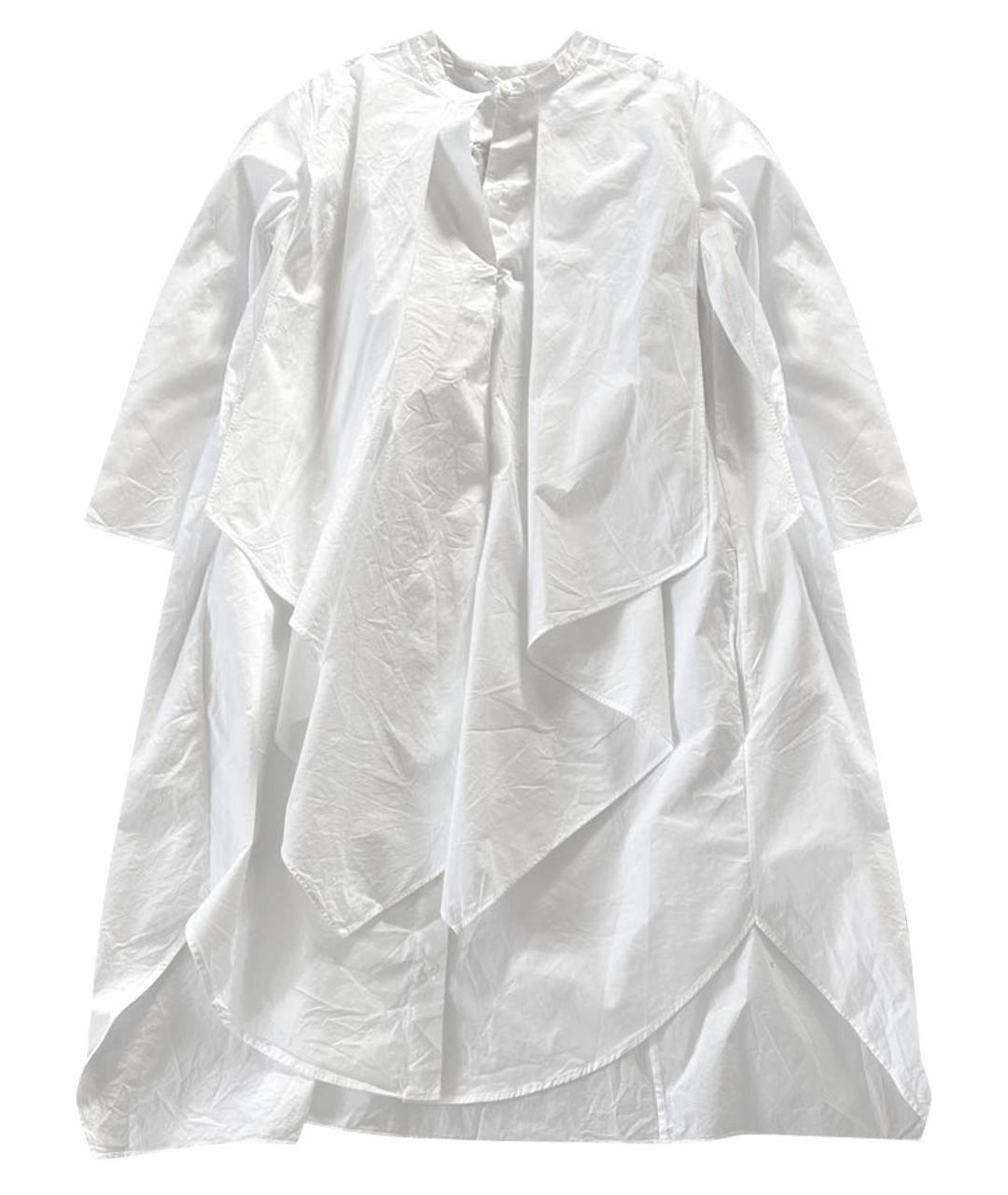 COS Белое хлопко-эластановое повседневное платье, фото 1