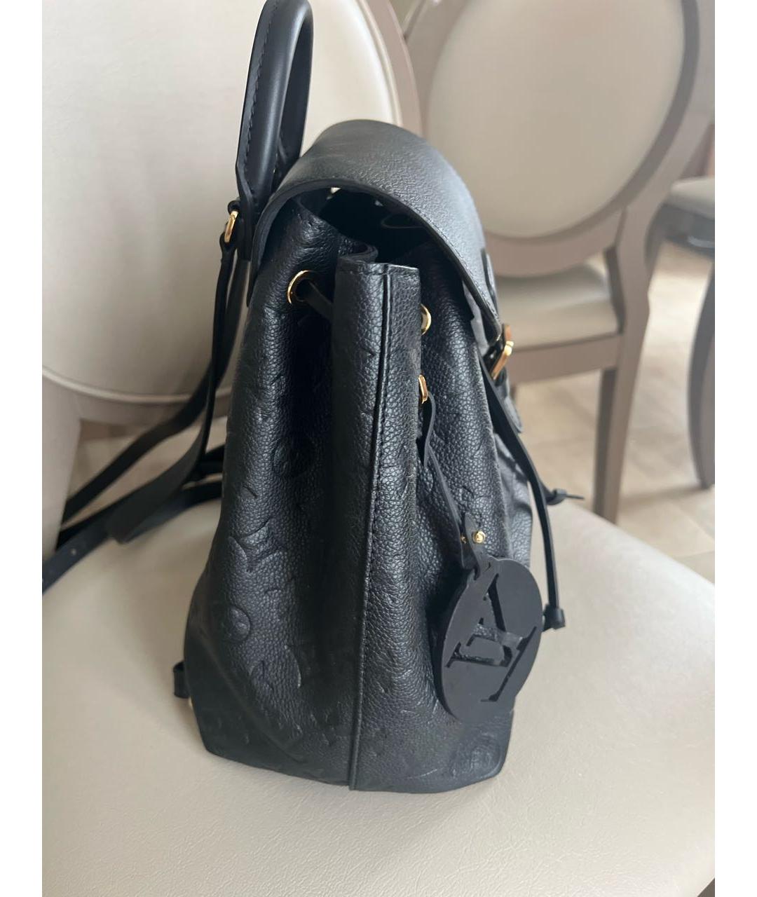 LOUIS VUITTON PRE-OWNED Черный кожаный рюкзак, фото 2