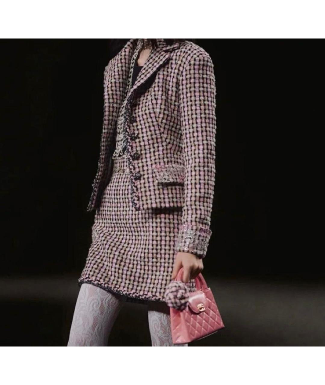 CHANEL Розовая кожаная сумка с короткими ручками, фото 6