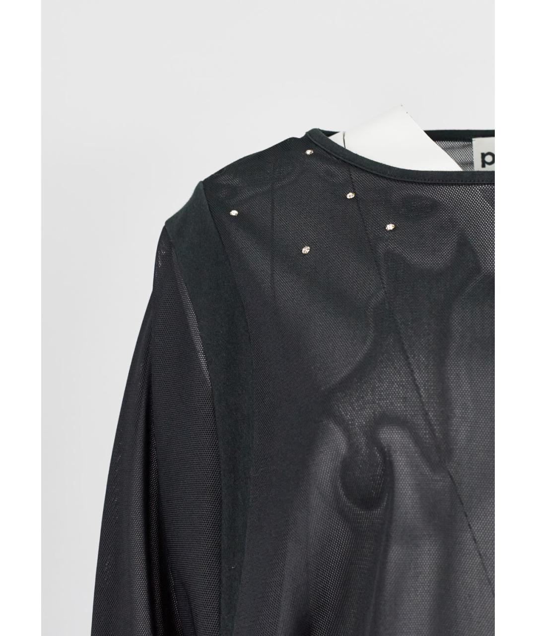 PACO RABANNE Черная полиамидовая блузы, фото 5