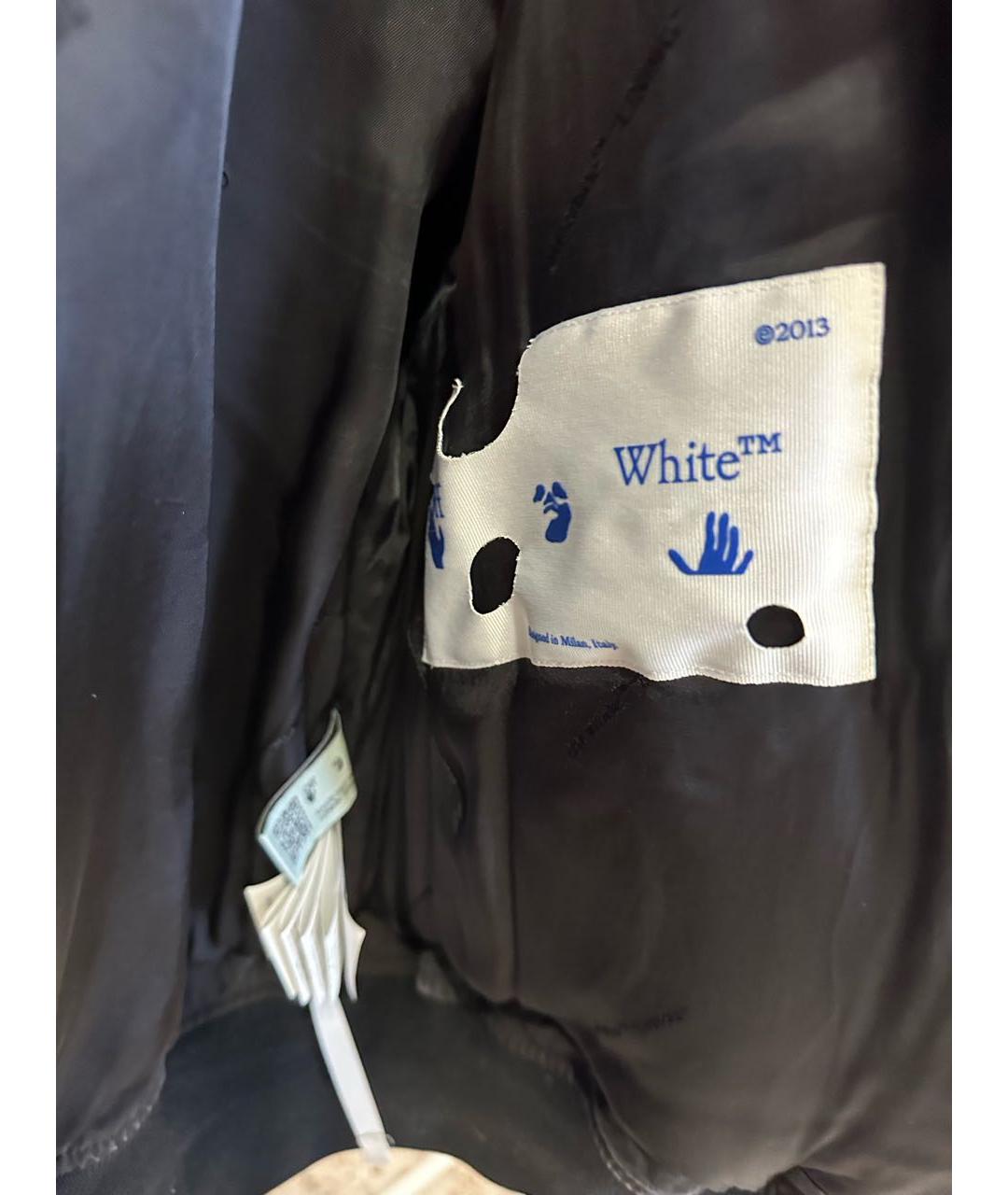 OFF-WHITE Антрацитовая хлопковая куртка, фото 6