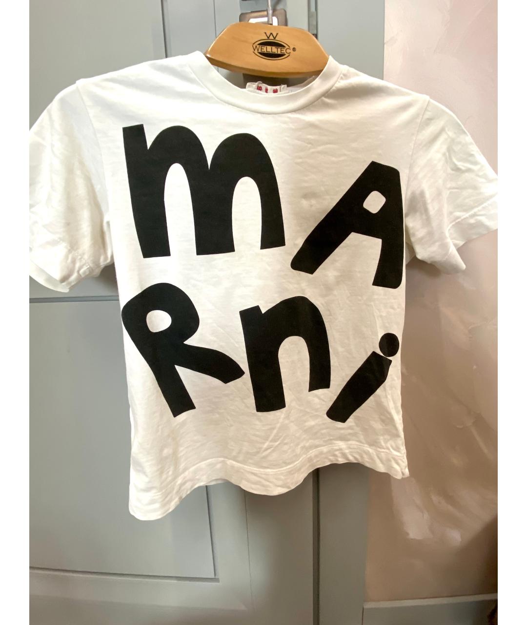 MARNI Белый хлопковый детская футболка / топ, фото 6