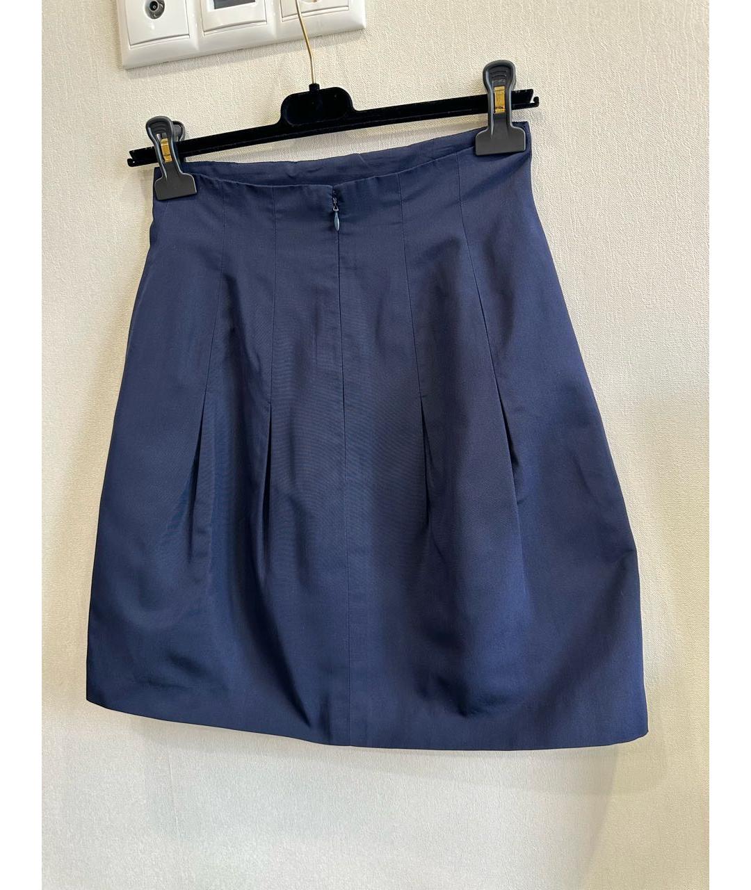 CHANEL Темно-синяя юбка мини, фото 4