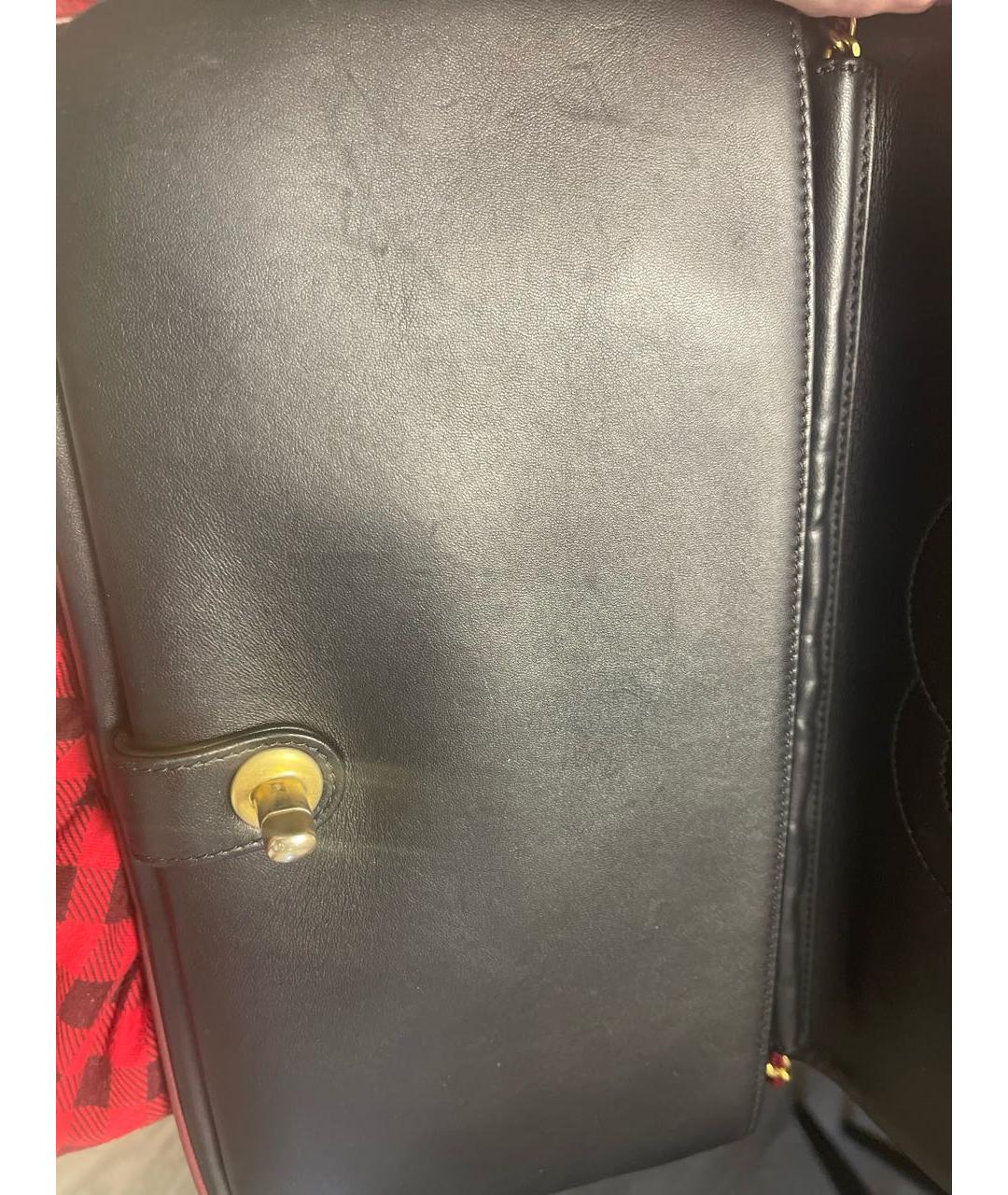 CHANEL PRE-OWNED Бордовая бархатная сумка через плечо, фото 6
