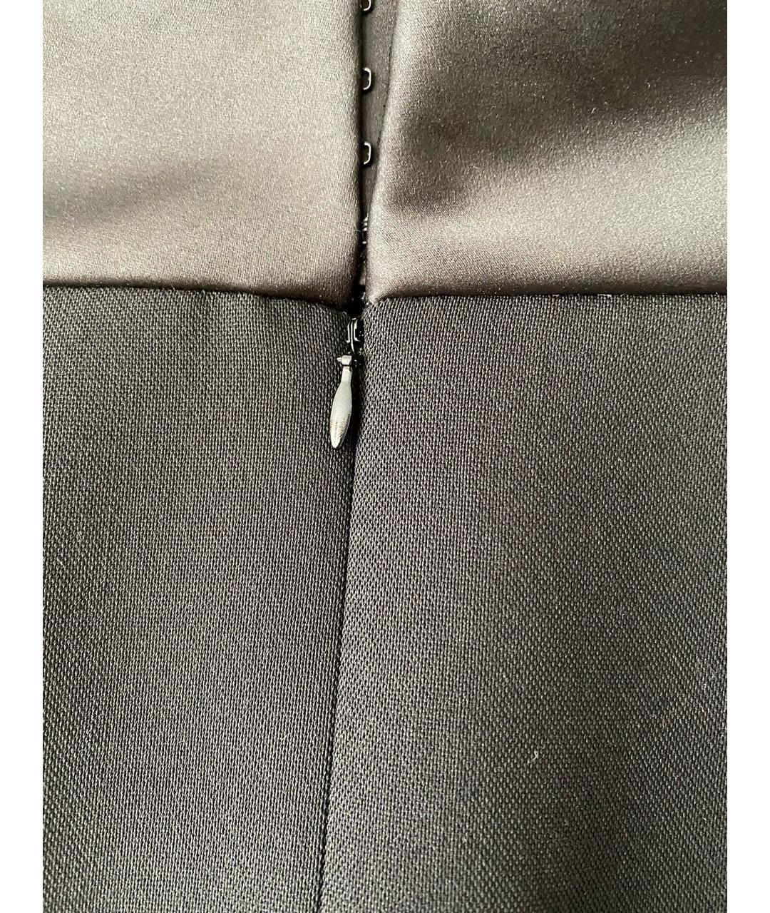 CELINE PRE-OWNED Черная шерстяная юбка мини, фото 3