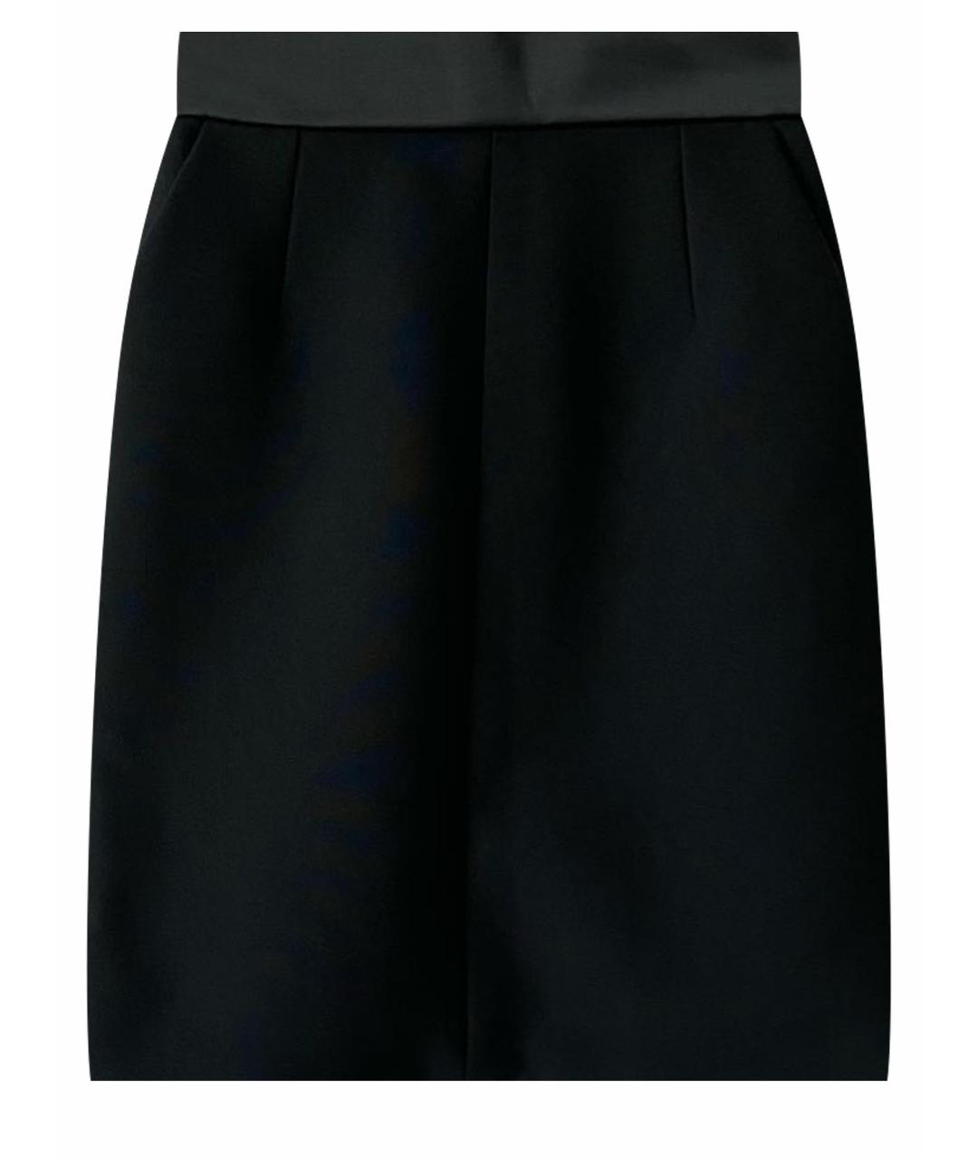CELINE PRE-OWNED Черная шерстяная юбка мини, фото 1