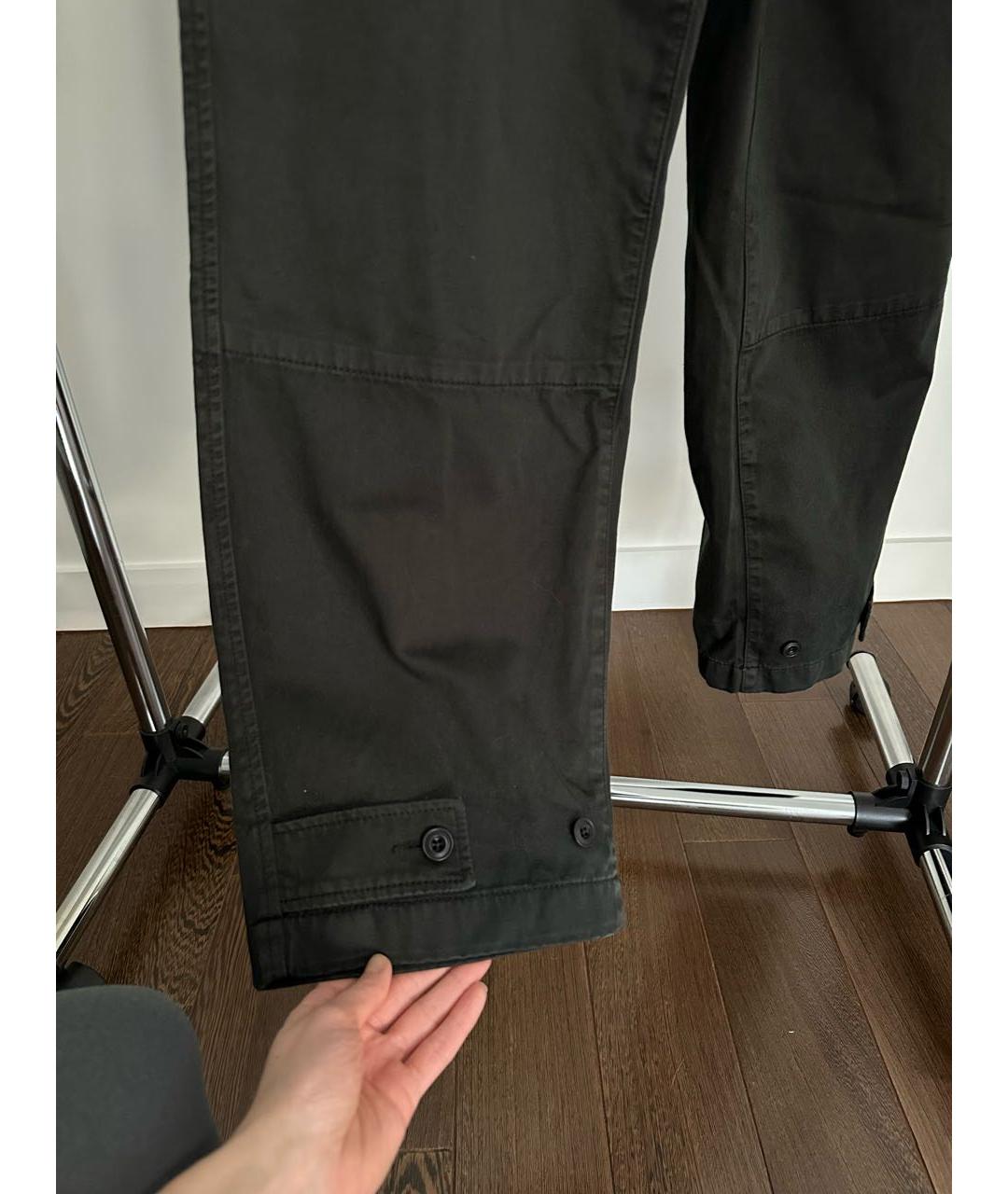 LEMAIRE Зеленые хлопковые брюки широкие, фото 4