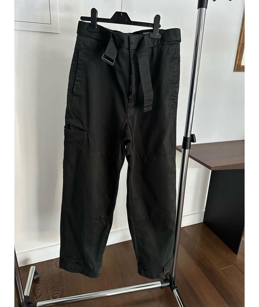 LEMAIRE Зеленые хлопковые брюки широкие, фото 7