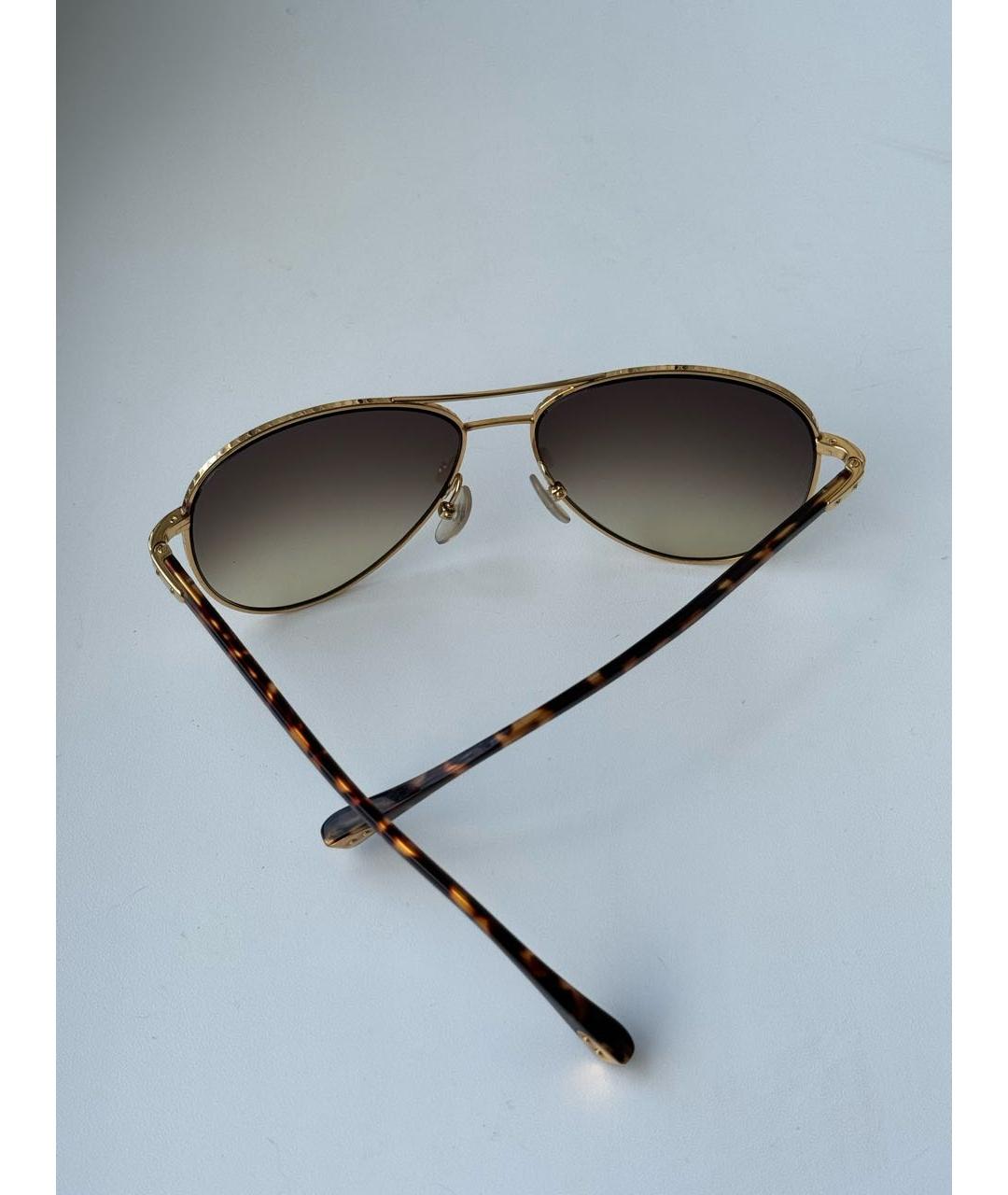 LOUIS VUITTON PRE-OWNED Золотые металлические солнцезащитные очки, фото 7