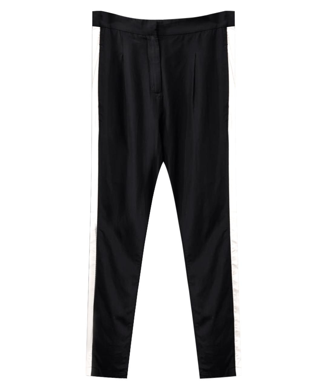 ACNE STUDIOS Черные шелковые брюки узкие, фото 1