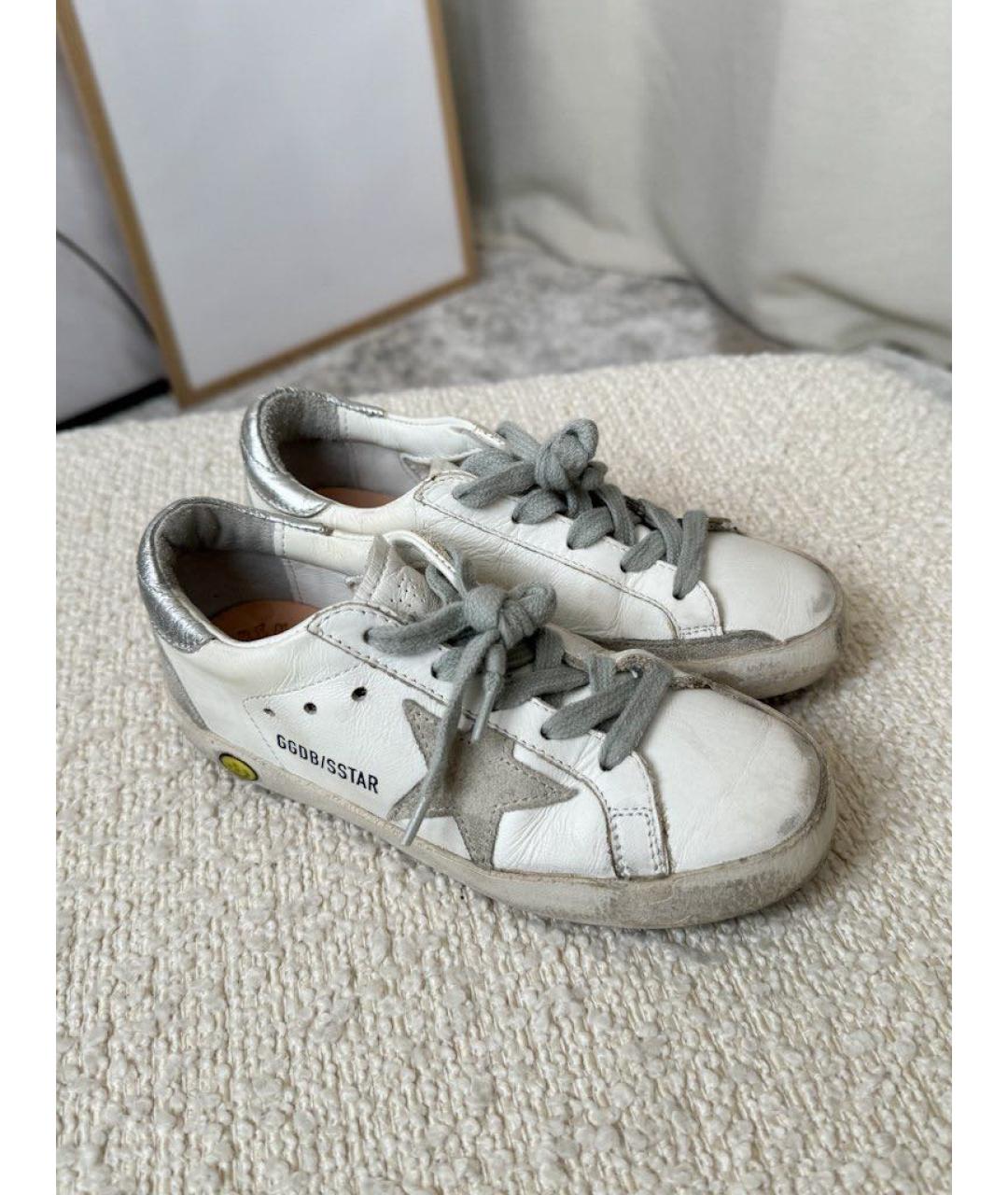 GOLDEN GOOSE DELUXE BRAND Белые кожаные кеды, фото 5