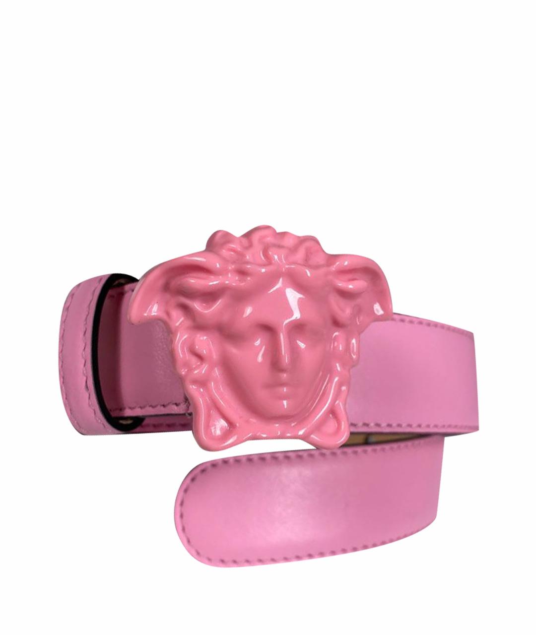 VERSACE Розовый кожаный ремень, фото 4