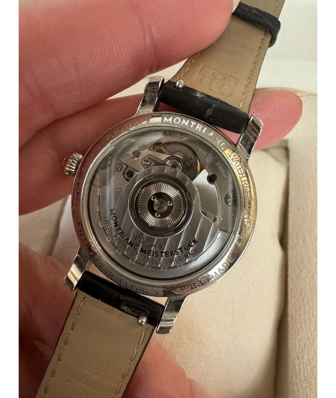 MONTBLANC Серебряные часы из белого золота, фото 2