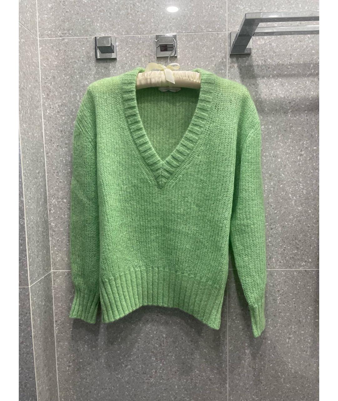 HUGO BOSS Зеленый шерстяной джемпер / свитер, фото 5