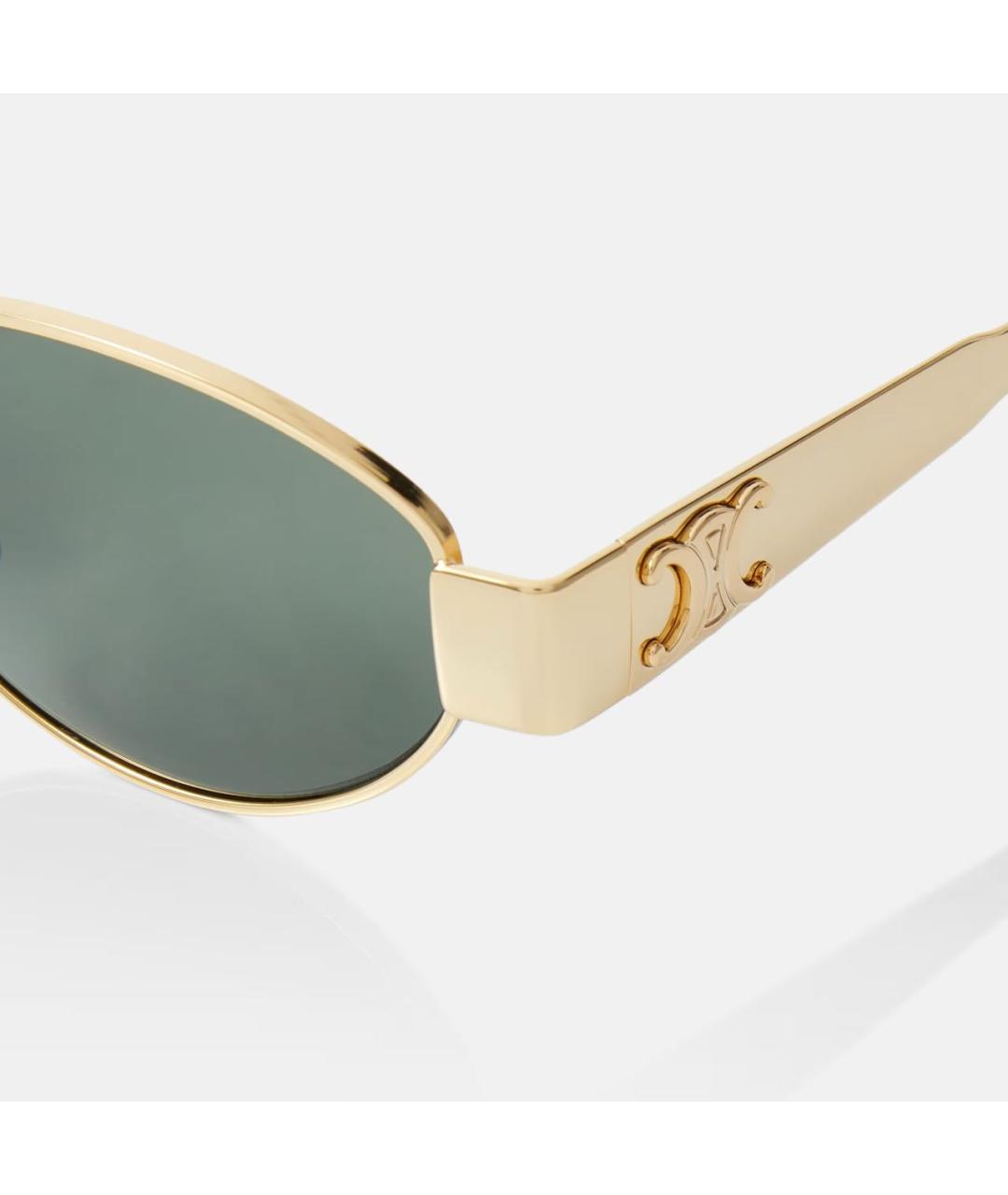 CELINE PRE-OWNED Золотые солнцезащитные очки, фото 5