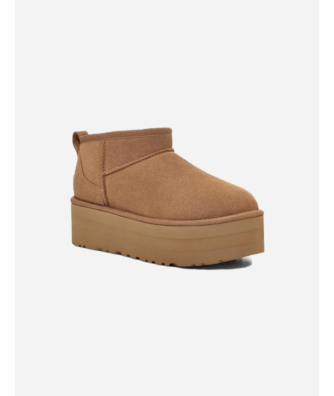 UGG AUSTRALIA Коричневые замшевые ботинки, фото 2