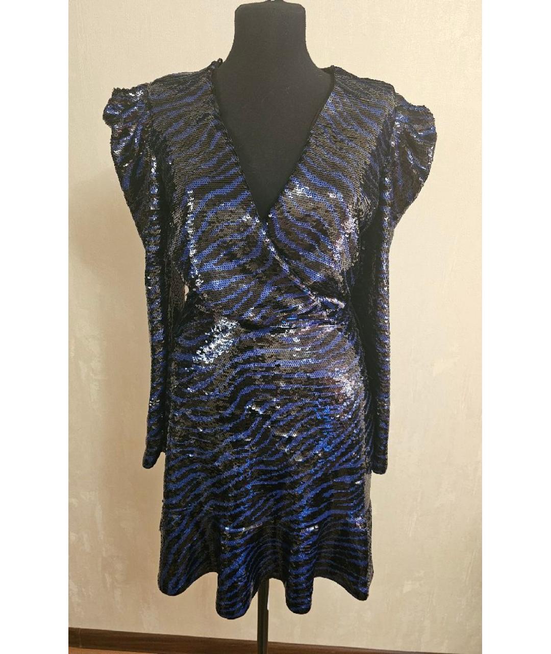 MICHAEL KORS Синее полиэстеровое вечернее платье, фото 7