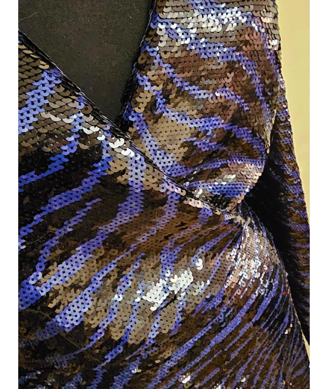 MICHAEL KORS Синее полиэстеровое вечернее платье, фото 4