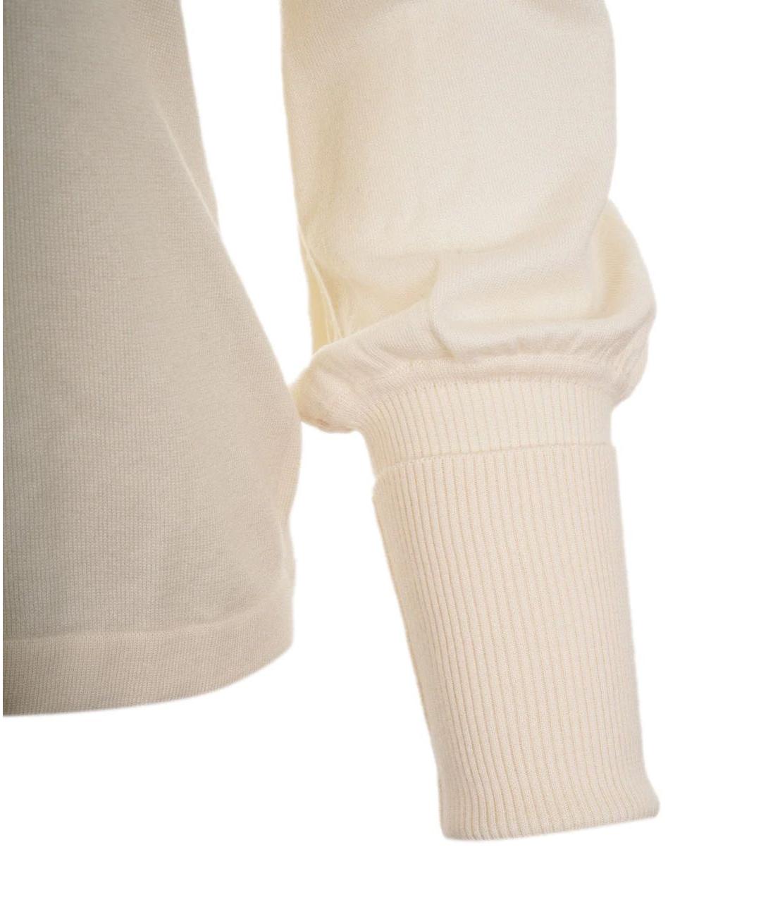 CHANEL Бежевый кашемировый джемпер / свитер, фото 3