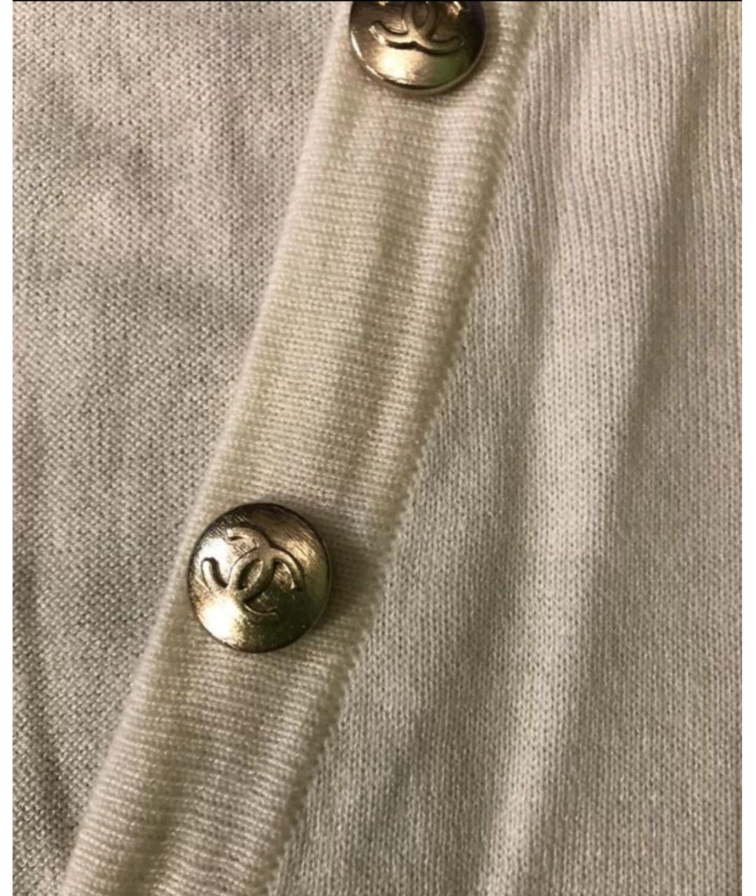 CHANEL Бежевый кашемировый джемпер / свитер, фото 5