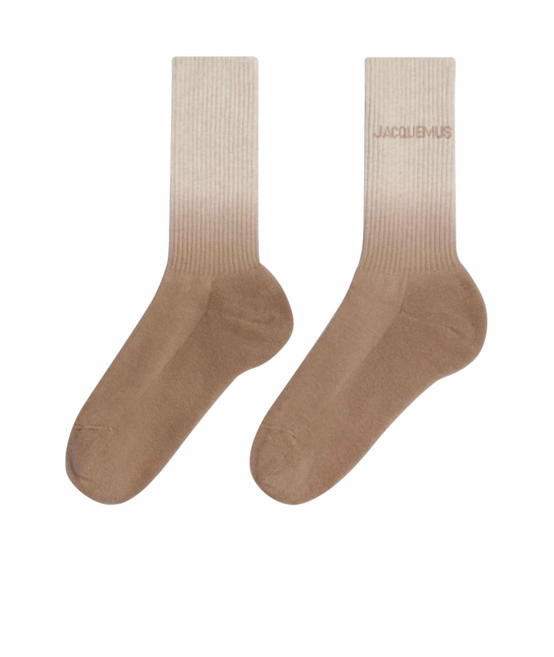 JACQUEMUS Бежевые носки, чулки и колготы, фото 1