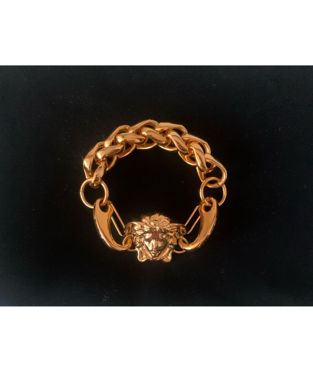 VERSACE Золотой металлический браслет, фото 5