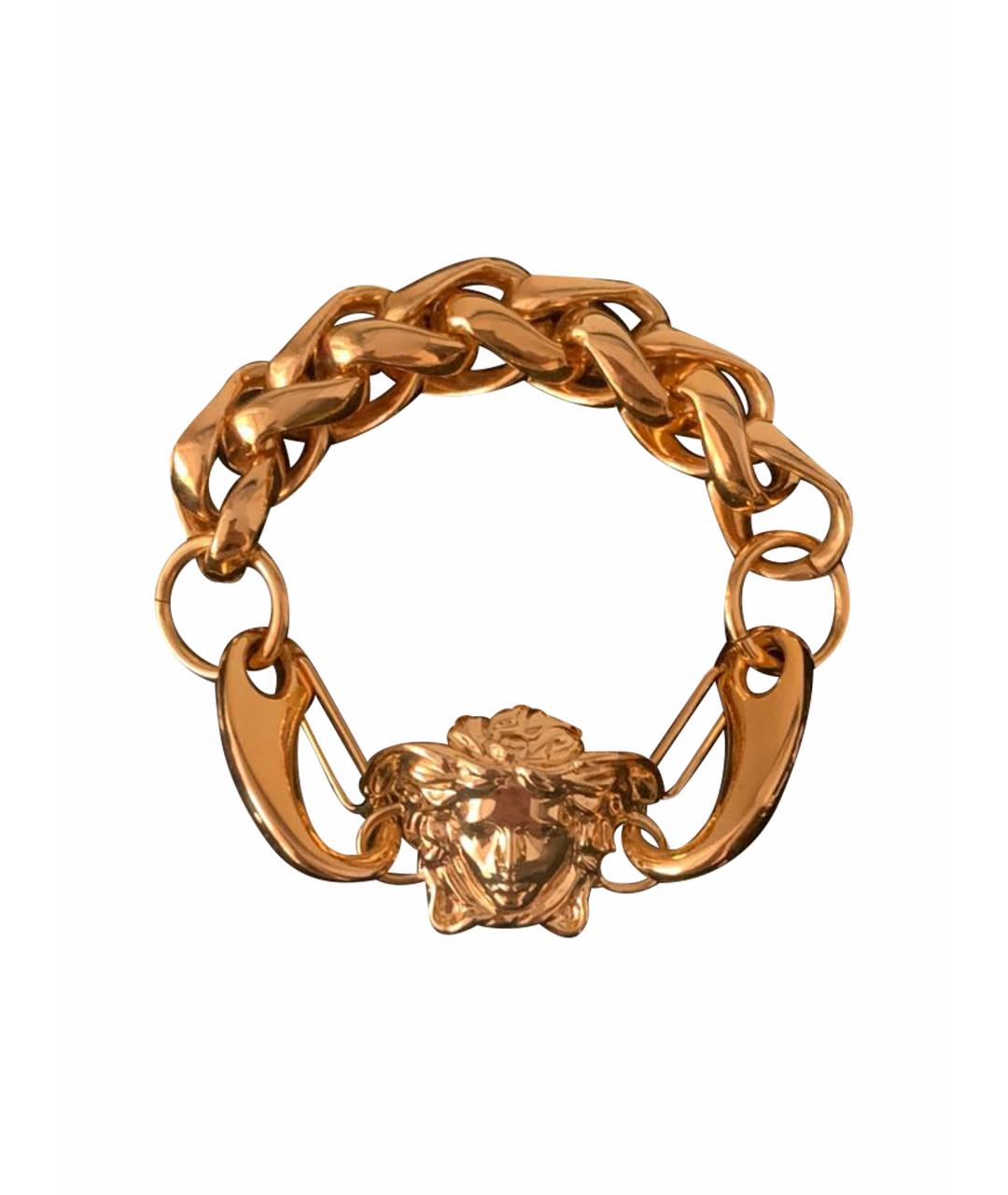 VERSACE Золотой металлический браслет, фото 1