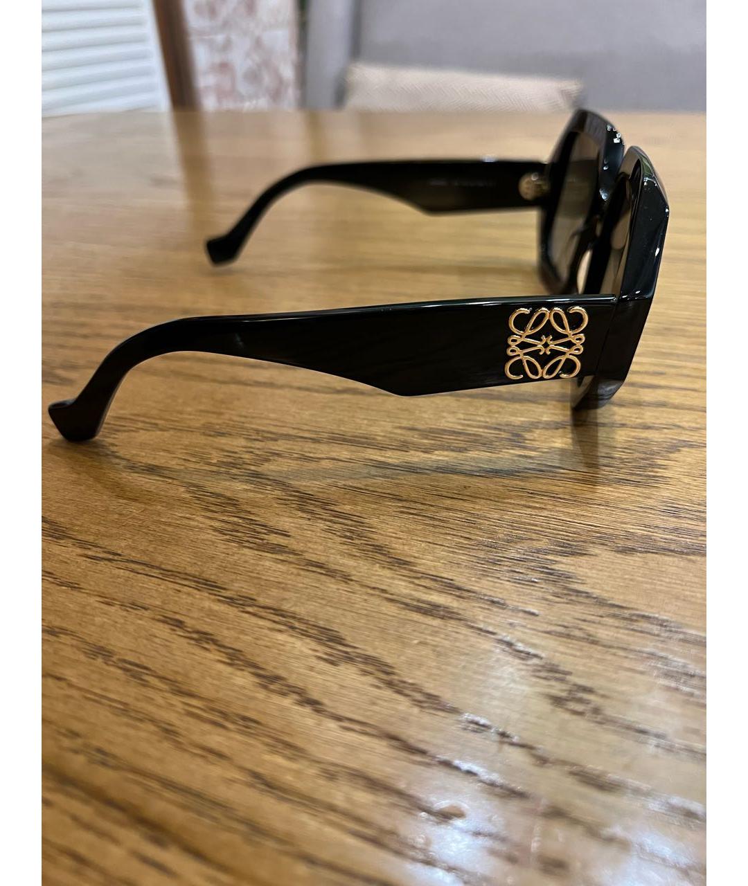 LOEWE Черные пластиковые солнцезащитные очки, фото 2