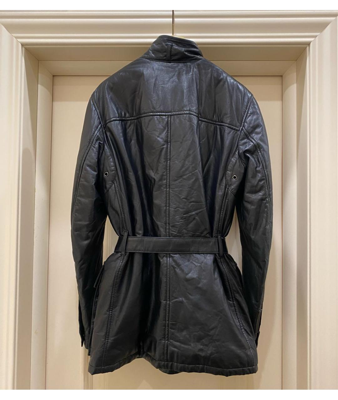 PRADA Черная кожаная куртка, фото 2