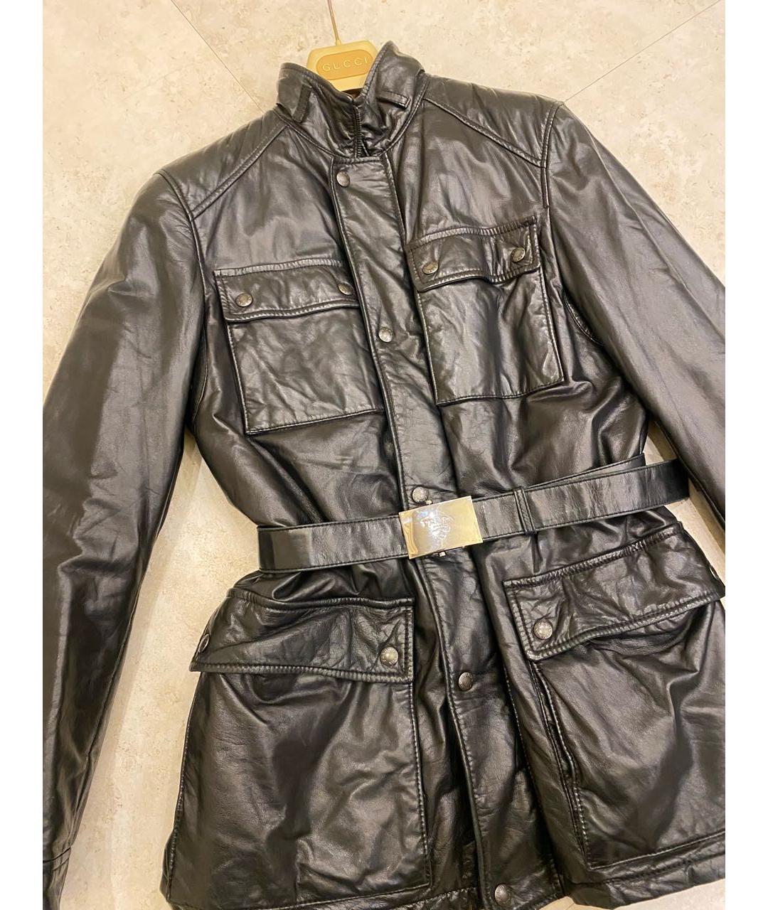 PRADA Черная кожаная куртка, фото 3