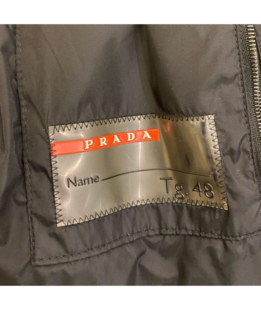 PRADA Черная кожаная куртка, фото 6